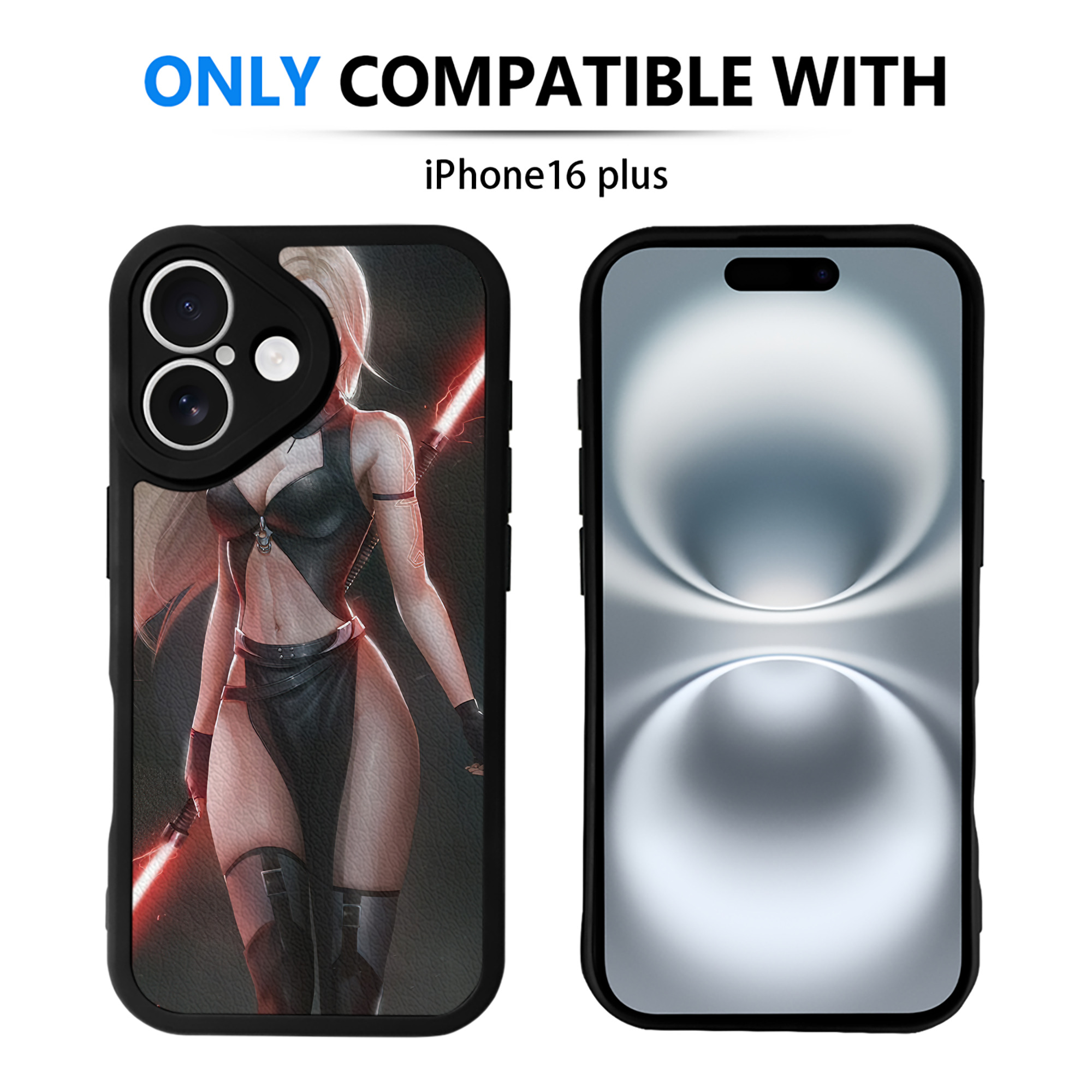 （画像用） スター・ウォーズ Star Wars 【iPhone 16シリーズ対応】シリコンスマホケース（レザー調） 材質：シリコン